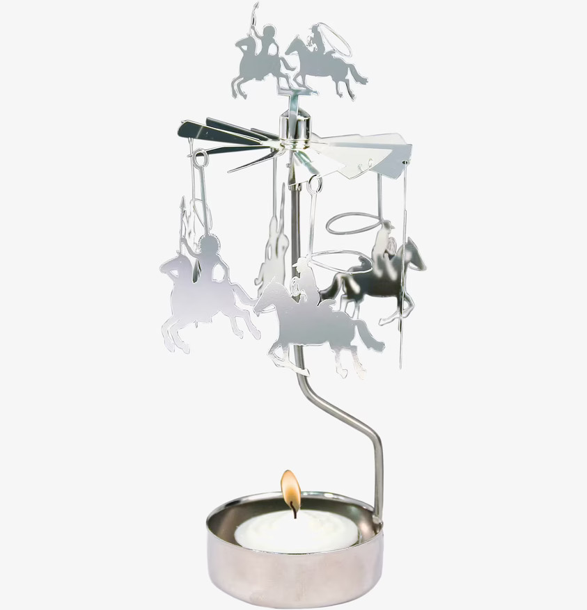 Änglaspel Cowboy från Pluto Produkter i silverfärgad metall