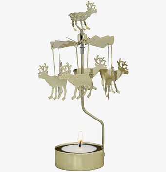 Änglaspel Ren Guld från Pluto Produkter med snurrande renar