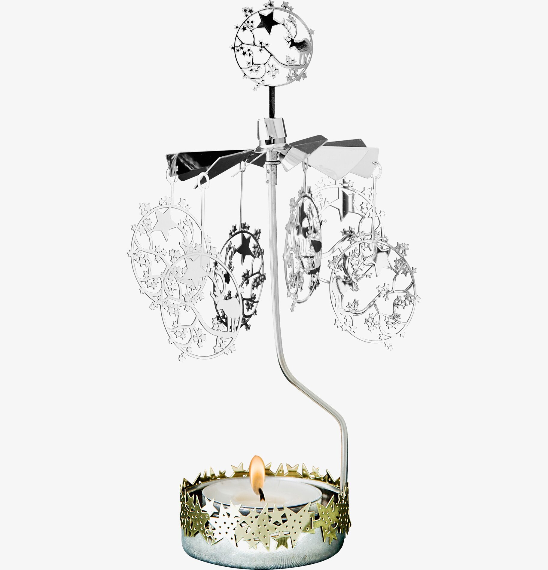 Änglaspel Ren/Stjärnor från Pluto Produkter med värmeljus