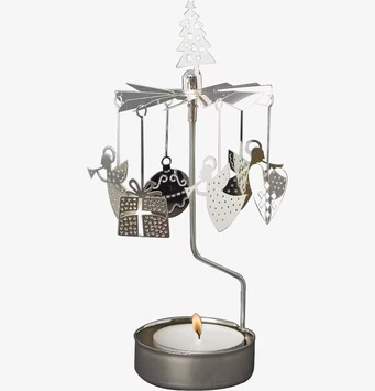 Änglaspel Juldeco Silver från Pluto Produkter i silverfärg