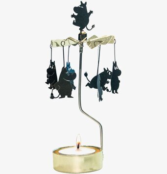 Änglaspel Mumin Svart från Pluto Produkter i svart metall