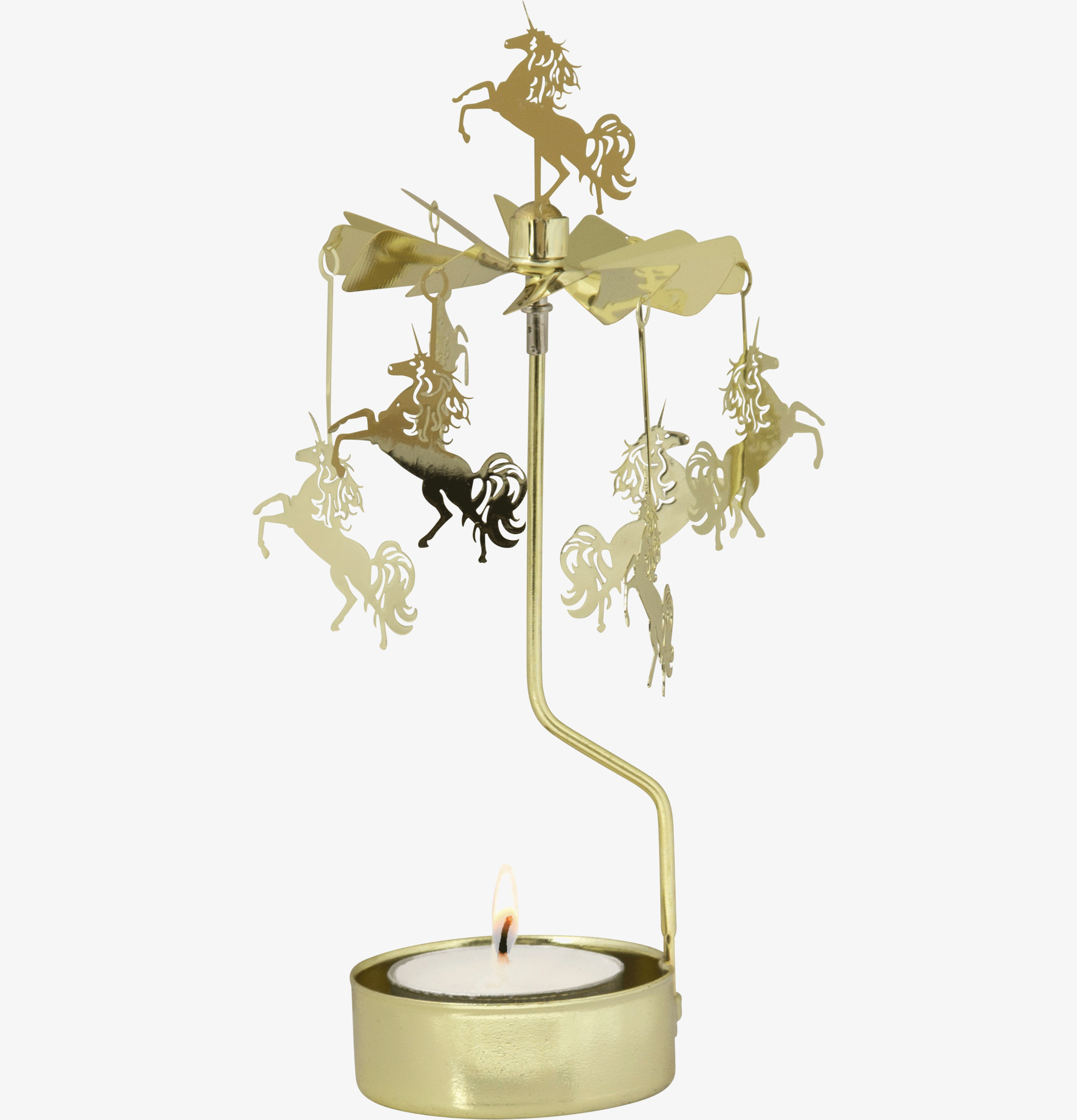 Änglaspel Unicorn från Pluto Produkter med tända ljus