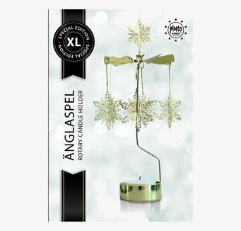 Stort Änglaspel Snöstjärna från Pluto Produkter i guld