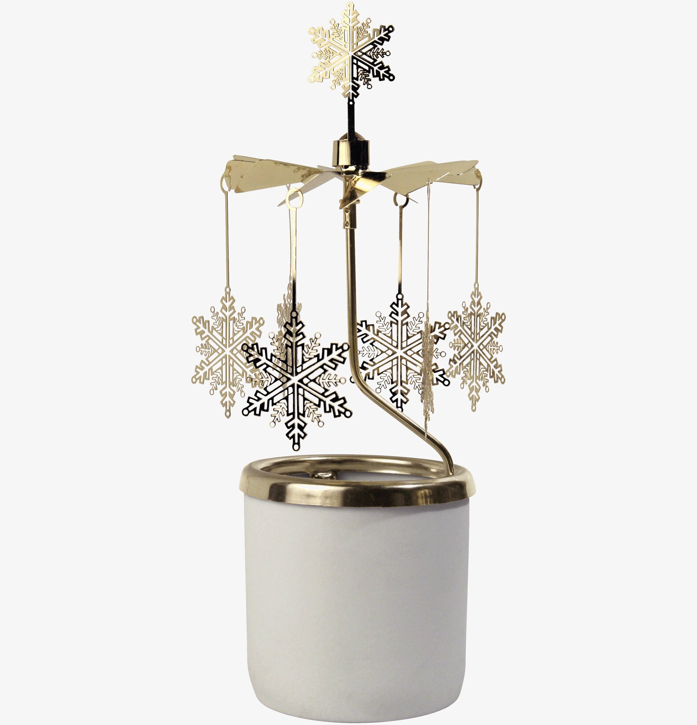 Änglaspel/Ljuslykta Snöstjärna från Pluto Produkter, gyllene