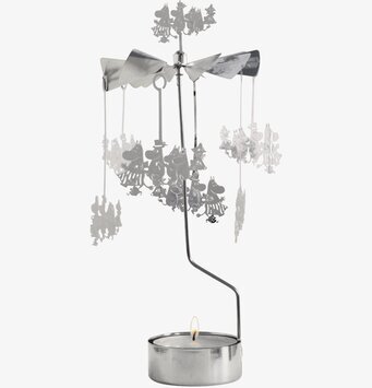 Stort Änglaspel Mumin Familj Silver från Pluto Produkter