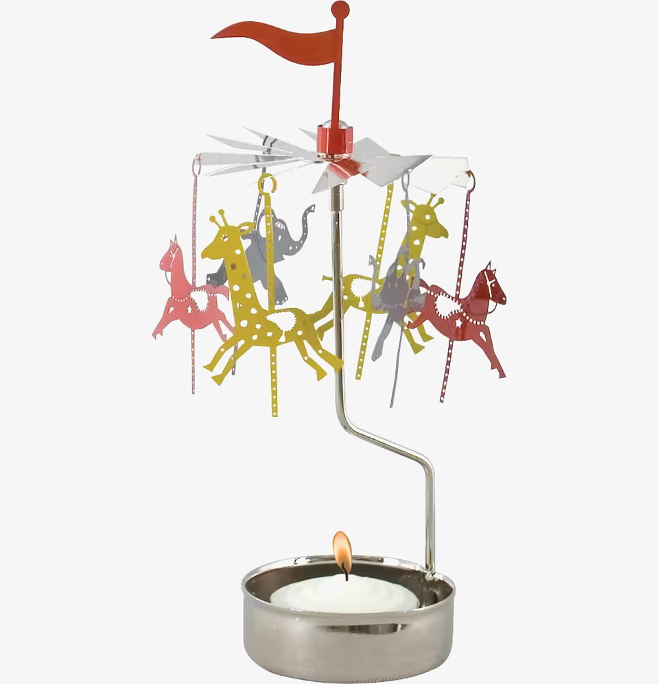 Änglaspel Karusell från Pluto Produkter med färgglada djur