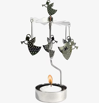 Änglaspel Trumpetängel från Pluto Produkter med värmeljus