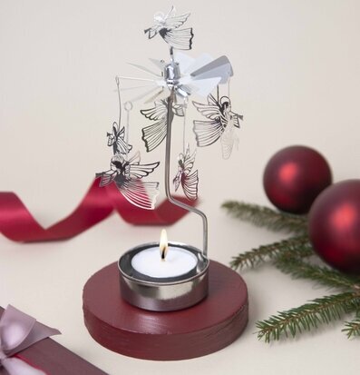 Änglaspel Flygande Ängel Silver från Pluto Produkter, jul