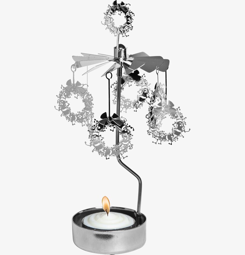 Änglaspel Julkrans från Pluto Produkter med snurrande kransar