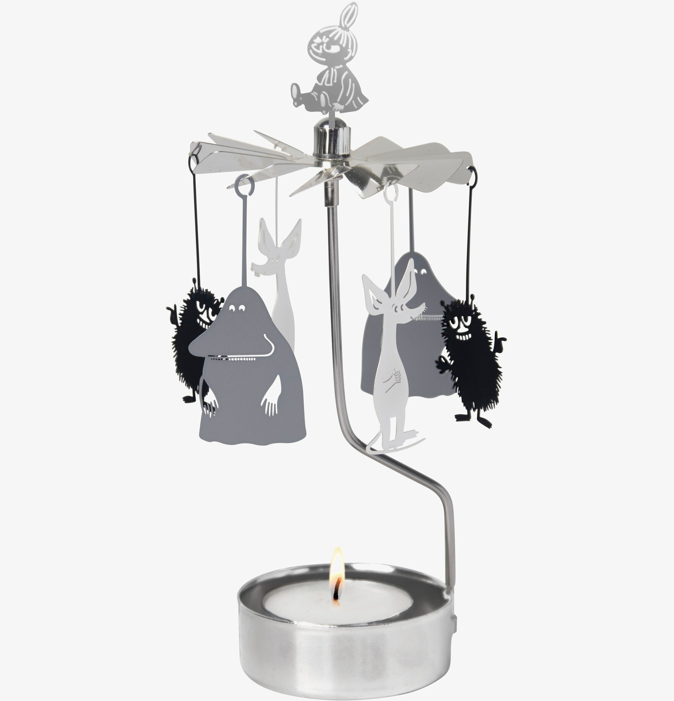 Änglaspel Moomin Buddies från Pluto Produkter med värmeljus