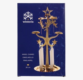 Bild av klassiskt änglaspel i mässing med stjärndetalj