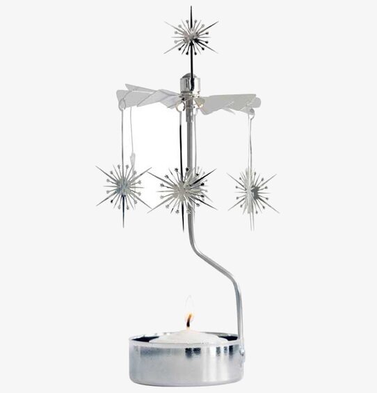 Änglaspel Skimrande Stjärna från Pluto Produkter i silver