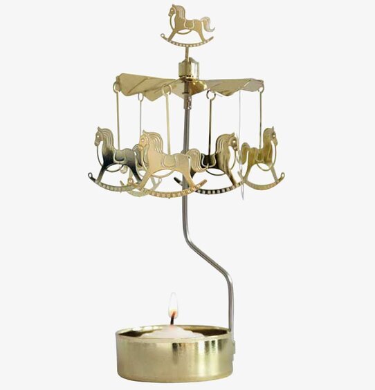 Änglaspel Gunghäst från Pluto Produkter med roterande hästar