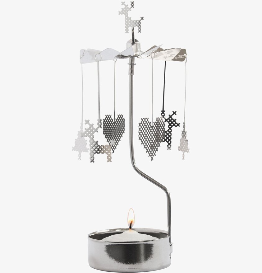 Änglaspel Korsstygn från Pluto Produkter i silvrig metall