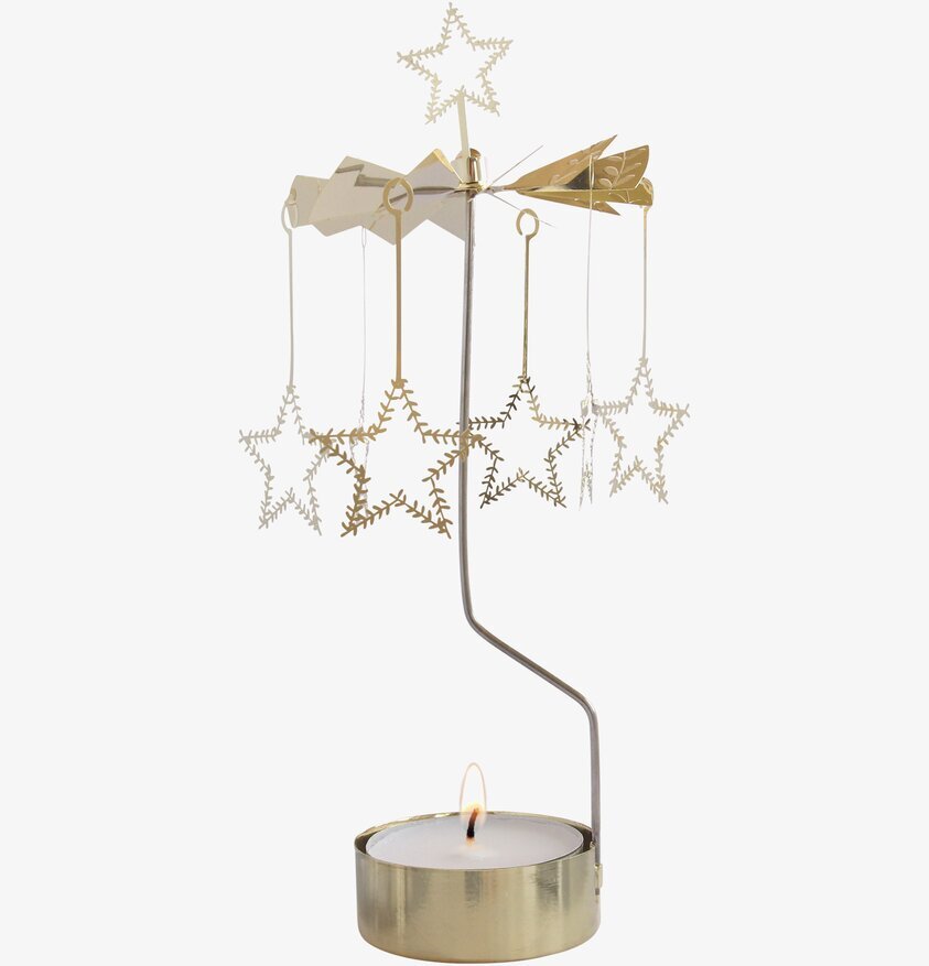 Stort Änglaspel Stjärnkrans från Pluto Produkter i gyllene färg